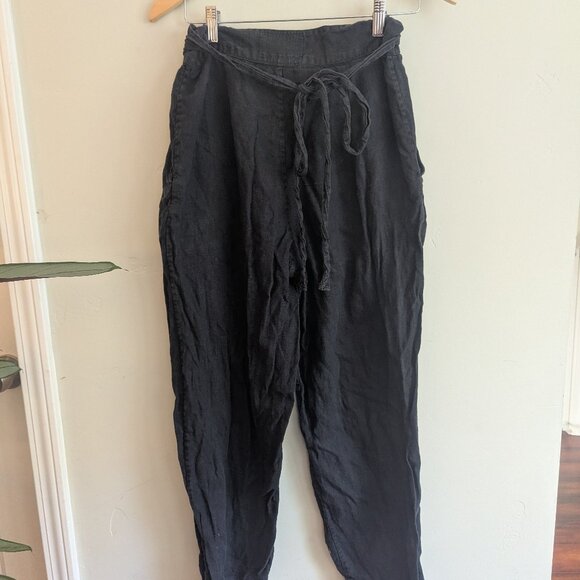 Sugar Candy Mountain Pants - Sugar Candy Mountain Black Linen Pants, size small